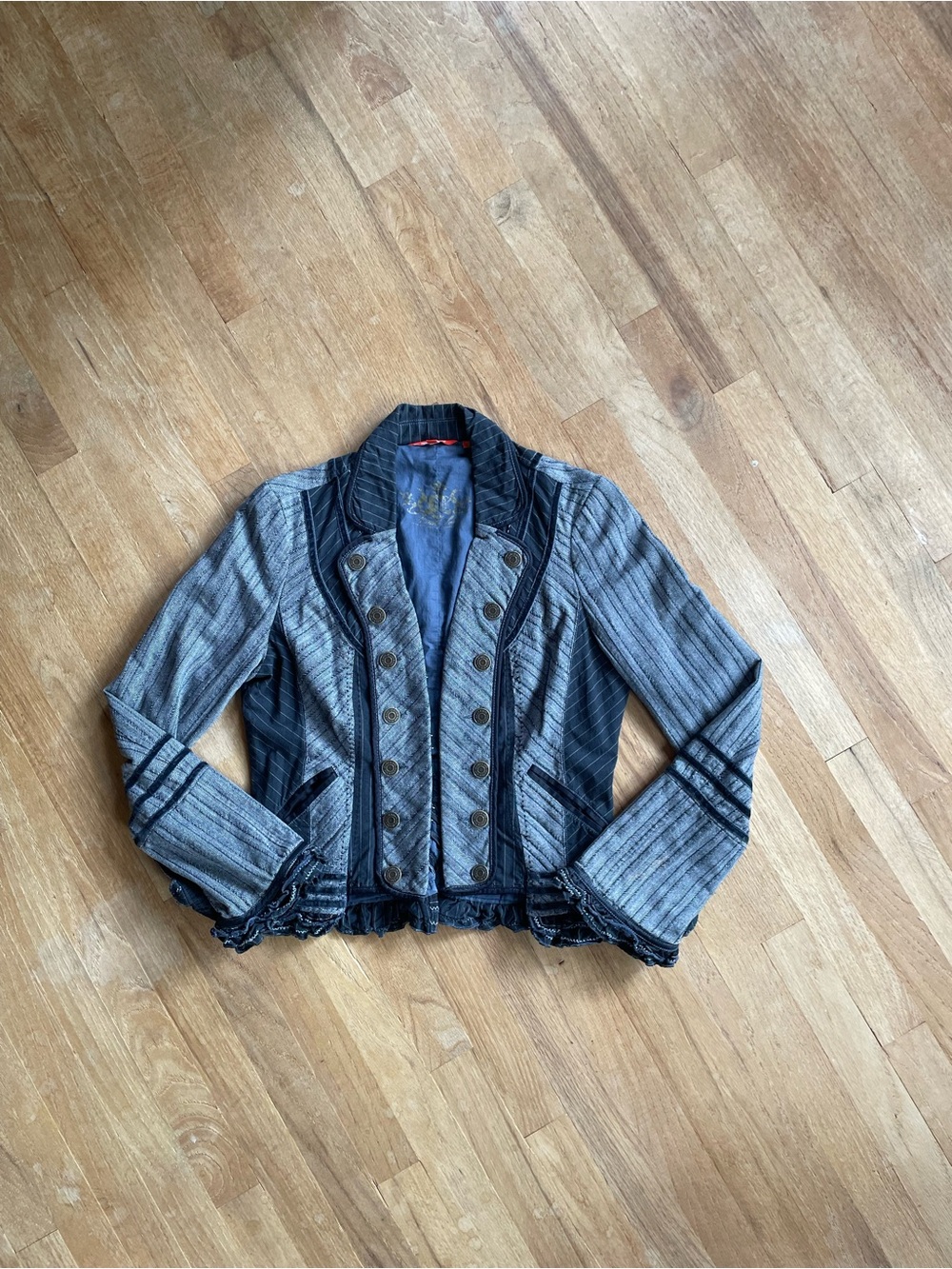 Fine Quality European Ladies Bohemian Chic Military Jacket